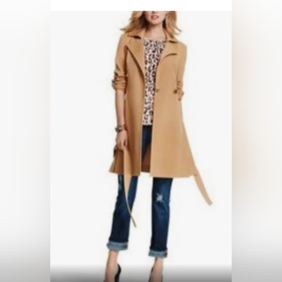 Adorable Cabi love Carol camel colored double-breasted jacket size medium - Picture 12 of 15